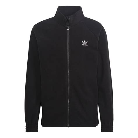 adidas classic trefoil kapuzenjacke herren schwarz|ADIDAS ORIGINALS Jacke 'Adicolor Classics Trefoil' in Schwarz.